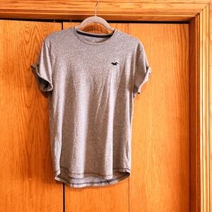 Men's Hollister must have collection small, short sleeve gray t shirt